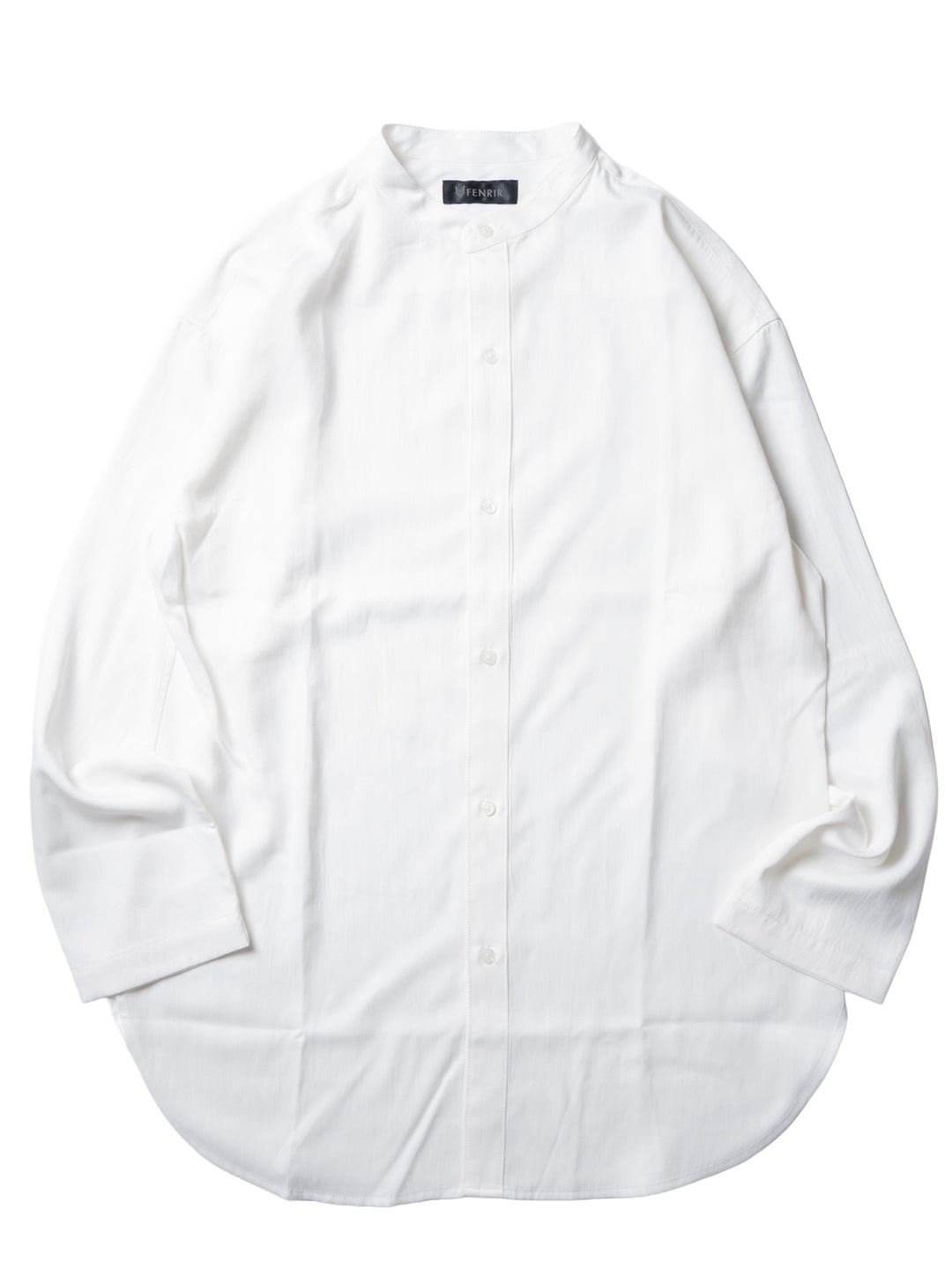 【NEW】バンドカラーロングシャツ