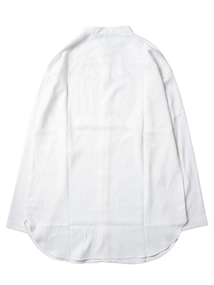 【NEW】バンドカラーロングシャツ