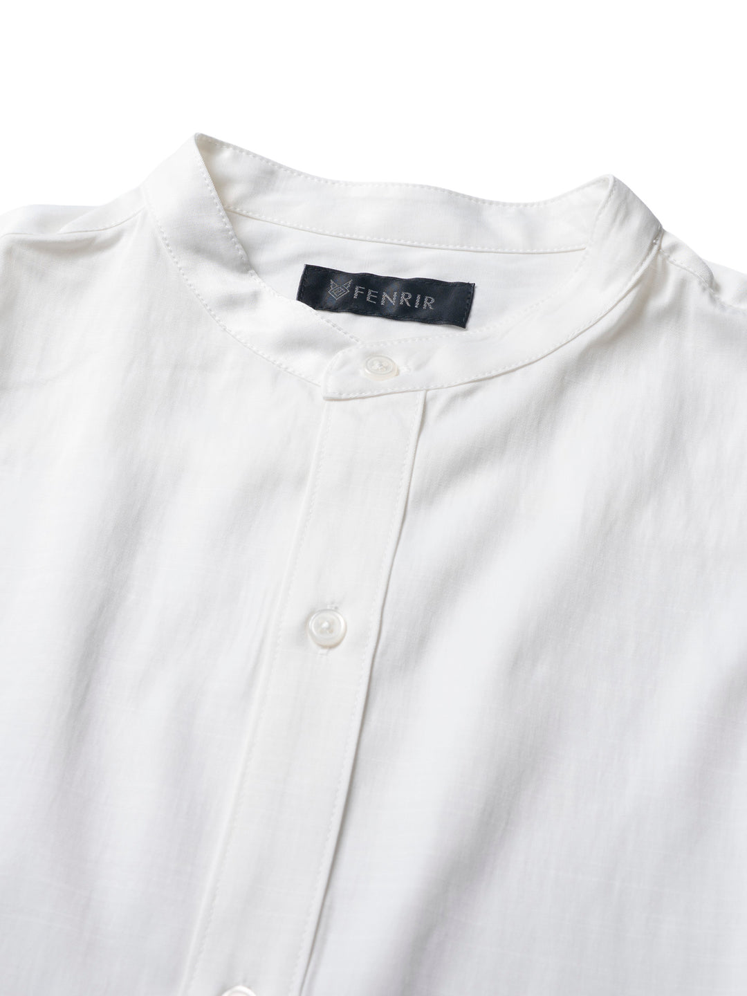 【NEW】バンドカラーロングシャツ